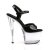 Pleaser Sandales SKY-309 Noir Transparent EU-35/US-5