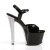 Pleaser Sandales SKY-309CHRS Noir Argent Strass EU-35/US-5