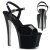 Pleaser Sandales SKY-309CRS Noir Argent Strass EU-35/US-5