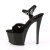 Pleaser Sandales SKY-309CRS Noir Argent Strass EU-35/US-5