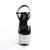 Pleaser Sandales SKY-309LG Noir Strass Argent EU-35/US-5