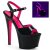 Pleaser Sandales SKY-309TT Noir Néon-Rose EU-35/US-5
