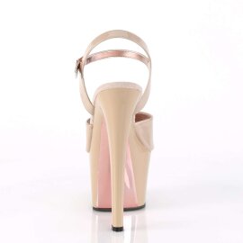 Pleaser Sandales SKY-309TT Nude Or Rose Chrome EU-35/US-5
