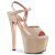Pleaser Sandales SKY-309TT Nude Or Rose Chrome EU-35/US-5