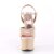 Pleaser Sandales SKY-309TT Nude Or Rose Chrome EU-35/US-5