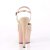 Pleaser Sandales SKY-309TT Nude Or Rose Chrome EU-35/US-5
