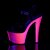 Pleaser Sandales SKY-309UVLG Noir Néon-Rose EU-35/US-5