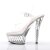 Pleaser Sandales STARDUST-608 Transparent Argent EU-37/US-7