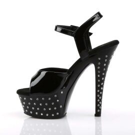 Pleaser Sandales STARDUST-609 Noir EU-40/US-10