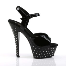 Pleaser Sandales STARDUST-609 Noir EU-40/US-10
