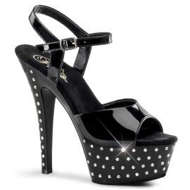 Pleaser Sandales STARDUST-609 Noir EU-35/US-5