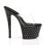 Pleaser Mules STARDUST-701 Transparent Noir EU-35/US-5
