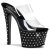 Pleaser Mules STARDUST-702 Transparent Noir EU-37/US-7