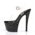 Pleaser Sandales STARDUST-708 Transparent Noir EU-35/US-5