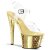 Pleaser Sandales STARDUST-708 Transparent Or Chrome EU-35/US-5