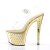 Pleaser Sandales STARDUST-708 Transparent Or Chrome EU-35/US-5