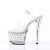 Pleaser Sandales STARDUST-708 Transparent Argent EU-35/US-5