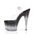 Pleaser Sandales STARDUST-708T Transparent Noir EU-35/US-5