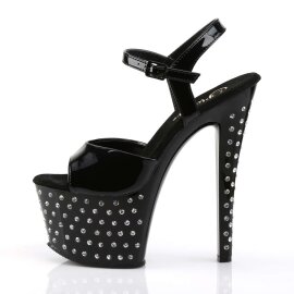 Pleaser Sandales STARDUST-709 Noir EU-35/US-5