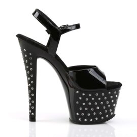 Pleaser Sandales STARDUST-709 Noir EU-35/US-5