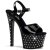 Pleaser Sandales STARDUST-709 Noir EU-35/US-5