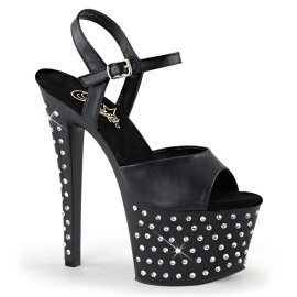 Pleaser Sandales STARDUST-709 Noir EU-35/US-5