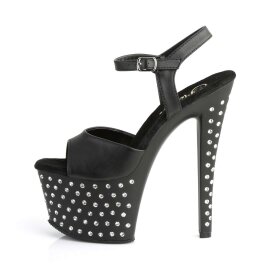 Pleaser Sandales STARDUST-709 Noir EU-35/US-5