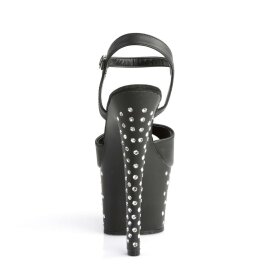 Pleaser Sandales STARDUST-709 Noir EU-35/US-5