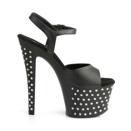 Pleaser Sandales STARDUST-709 Noir EU-35/US-5