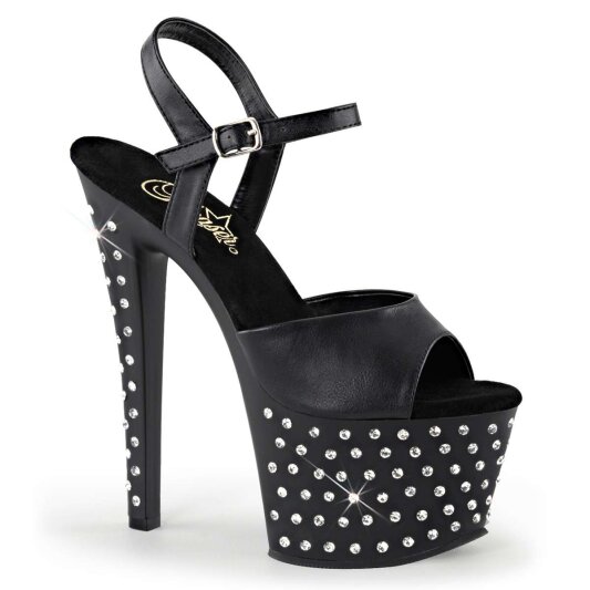 Pleaser Sandales STARDUST-709 Noir EU-37/US-7