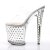 Pleaser Mules STARDUST-802 Transparent Argent EU-37/US-7