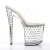 Pleaser Mules STARDUST-802 Transparent Argent EU-37/US-7