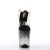 Pleaser Sandales STARDUST-808T Transparent Noir EU-35/US-5