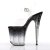 Pleaser Sandales STARDUST-808T Transparent Noir EU-35/US-5