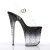 Pleaser Sandales STARDUST-808T Transparent Noir EU-35/US-5