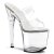 Pleaser Mules TABOO-702 Transparent Argent EU-42/US-12