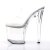 Pleaser Mules TABOO-702 Transparent Argent EU-42/US-12