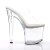 Pleaser Mules TABOO-702 Transparent Argent EU-42/US-12