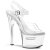 Pleaser Sandales TIPJAR-708-2 Transparent Argent EU-40/US-10