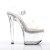 Pleaser Sandales TREASURE-708 Transparent Argent EU-35/US-5