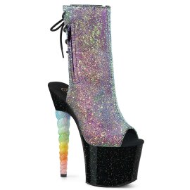 Pleaser Bottines UNICORN-1018G Violet-Bleu Multi...