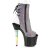 Pleaser Bottines UNICORN-1018G Violet-Bleu Multi Paillettes EU-35/US-5