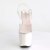 Pleaser Sandales UNICORN-708LG Transparent Argent Multi Paillettes EU-40/US-10
