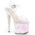 Pleaser Sandales UNICORN-708LG Transparent Argent Multi Paillettes EU-41/US-11