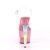 Pleaser Sandales UNICORN-708T Transparent Rose-Bigarré EU-35/US-5