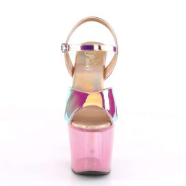 Pleaser Sandales UNICORN-711T Rose Scintillant Bigarré EU-35/US-5