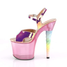 Pleaser Sandales UNICORN-711T Rose Scintillant Bigarré EU-35/US-5