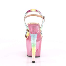 Pleaser Sandales UNICORN-711T Rose Scintillant Bigarré EU-35/US-5