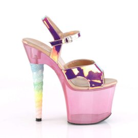 Pleaser Sandales UNICORN-711T Rose Scintillant Bigarré EU-35/US-5