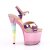 Pleaser Sandales UNICORN-711T Rose Scintillant Bigarré EU-35/US-5